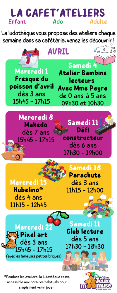 Bandeau - Cafet'ateliers - Avril