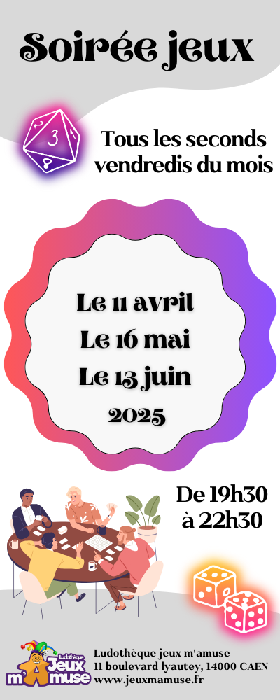 Visuel site - Soirée jeux - 2nd trimestre 2025
