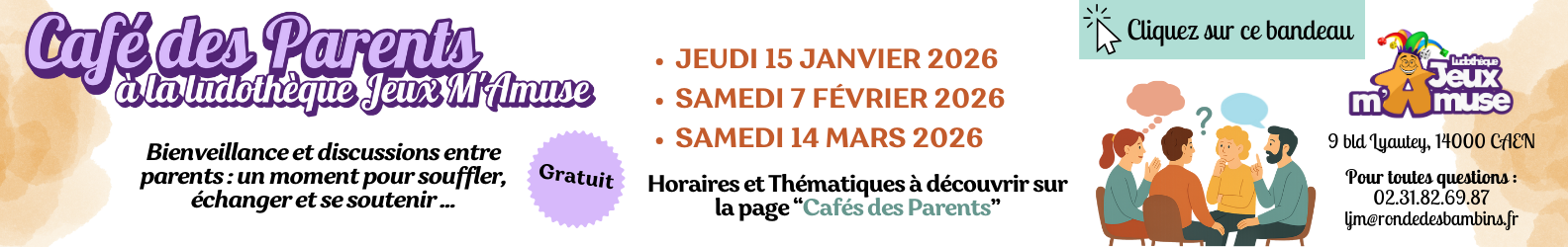 Bannière programme Café des Parents (Janv à Mars 26)